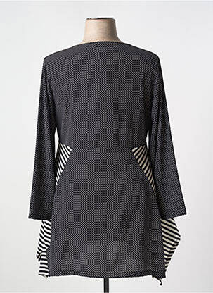 Veste casual col rond noir G!OZE femme