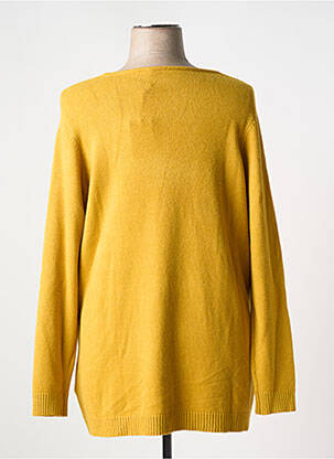 Pull col v manches longues jaune YESTA femme