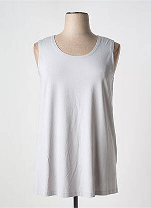 Débardeur stretch sans manche gris YESTA femme