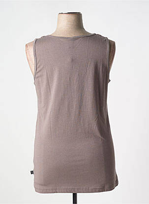 Débardeur stretch sans manche marron ADIA femme