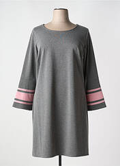 Robe mi-longue gris OPEN END pour femme seconde vue