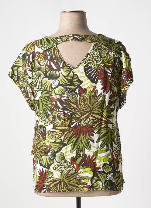 Blouse manches courtes manches courtes vert DIANE LAURY femme