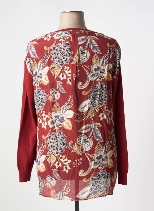 Pull tunique orange OPEN END femme