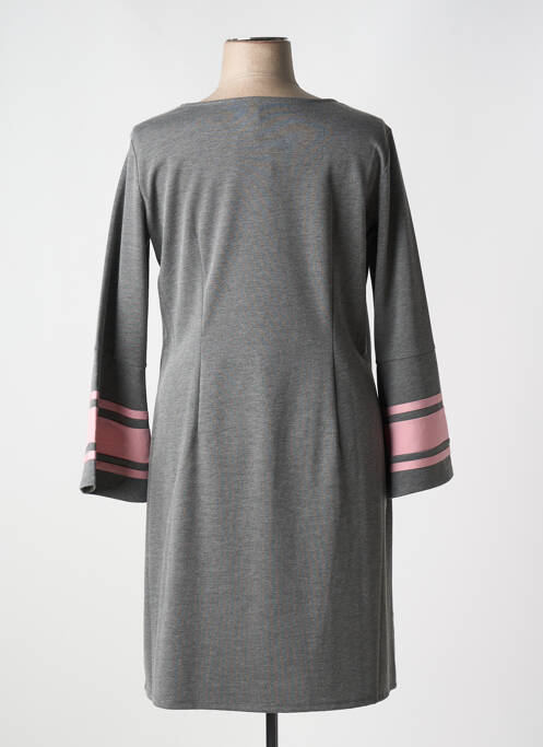 Robe mi-longue gris OPEN END pour femme