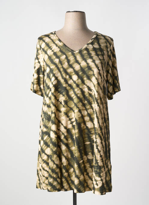 Tunique manches courtes vert YESTA pour femme