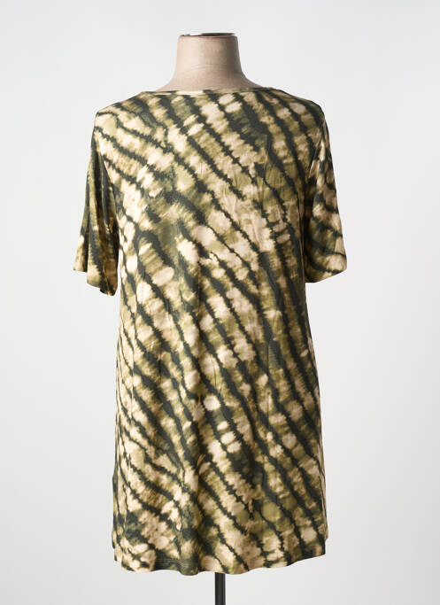 Tunique manches courtes vert YESTA pour femme