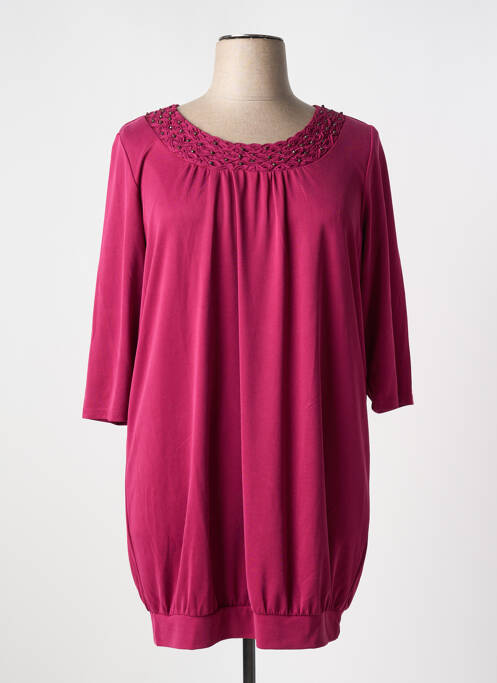 Tunique manches longues rouge YESTA pour femme