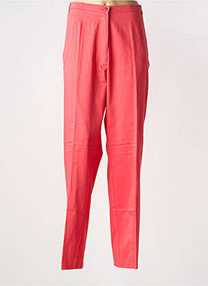 Pantalon slim taille haute taille haute rouge JEAN GABRIEL femme