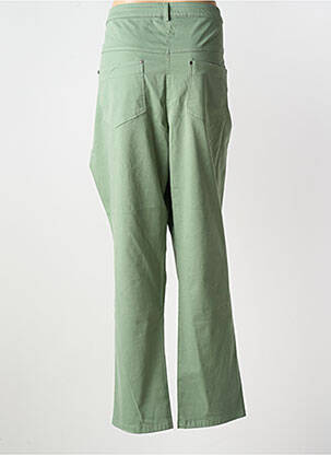 Pantalon slim tissage popeline taille normale vert MERI & ESCA femme