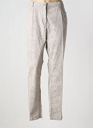 Pantalon slim tissage popeline taille normale gris GELCO femme