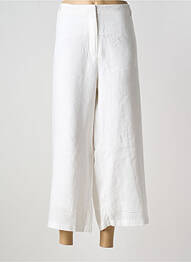 Pantalon 7/8 taille normale taille normale blanc OPEN END femme