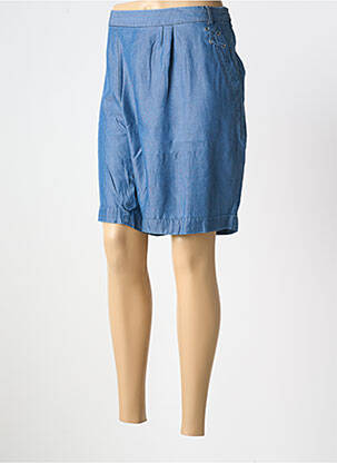 Bermuda taille à pinces taille normale bleu DIANE LAURY femme