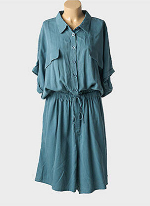 Combishort poches manches courtes vert YESTA femme