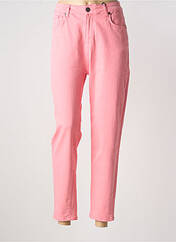 Jeans coupe slim rose MAT. pour femme seconde vue