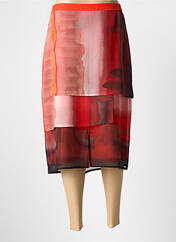 Jupe mi-longue orange JEAN DELFIN pour femme seconde vue