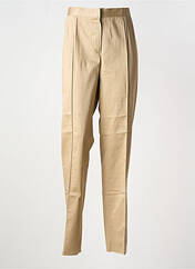 Pantalon slim beige ELENA MIRO pour femme seconde vue