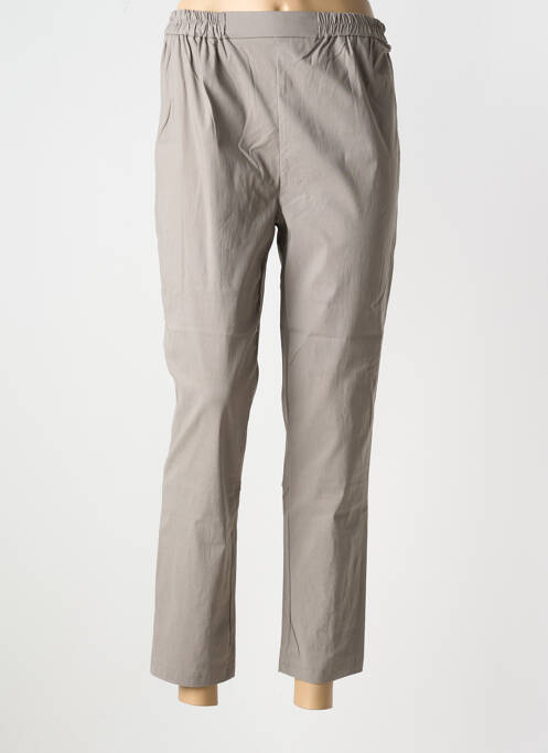 Pantalon 7/8 stretch taille normale gris OLIVER JUNG femme