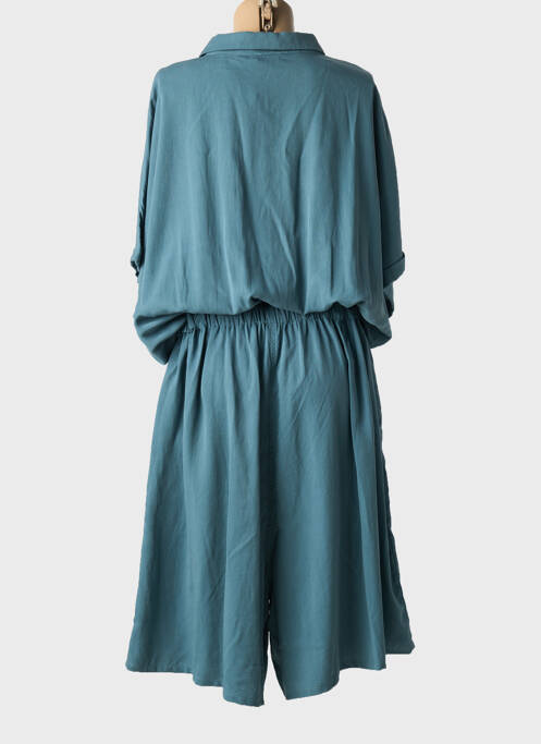 Combishort vert YESTA pour femme