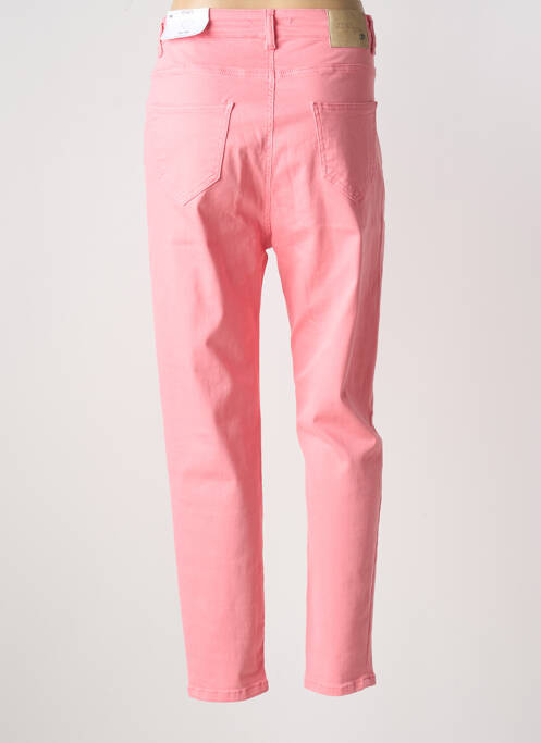 Jeans coupe slim rose MAT. pour femme