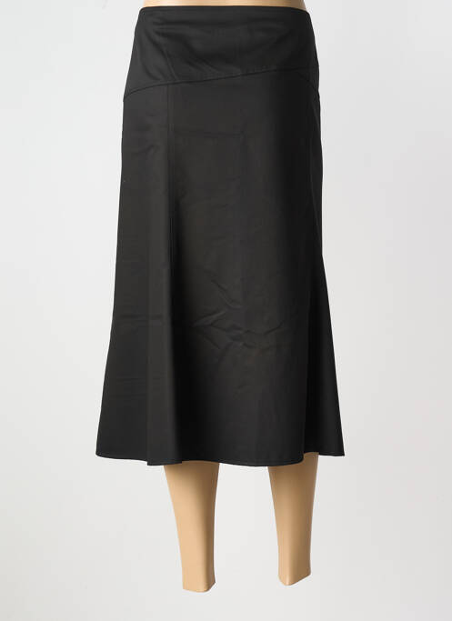 Jupe mi-longue noir GELCO pour femme