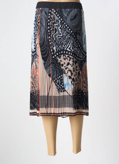 Jupe mi-longue noir GUY DUBOUIS pour femme