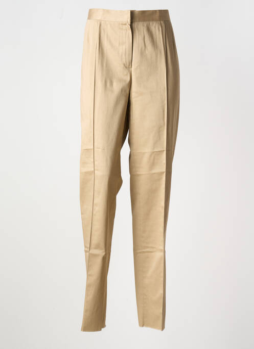 Pantalon slim beige ELENA MIRO pour femme