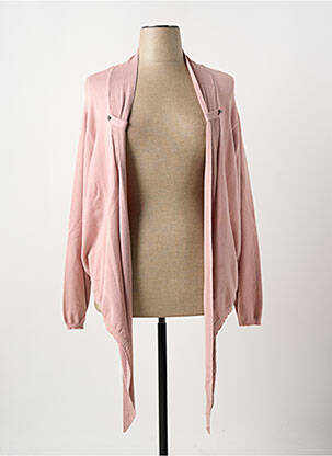 Gilet manches longues stretch rose ADIA femme