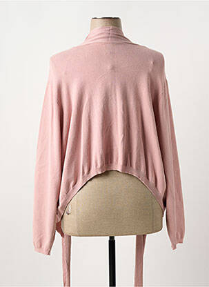 Gilet manches longues stretch rose ADIA femme