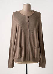 Gilet manches longues marron DIANE LAURY pour femme seconde vue