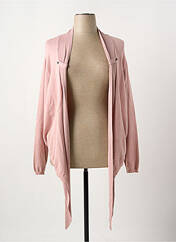 Gilet manches longues rose ADIA pour femme seconde vue