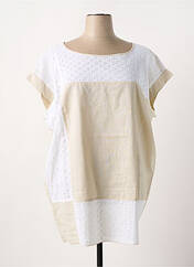 Tunique manches courtes beige SOPHIA CURVY pour femme seconde vue