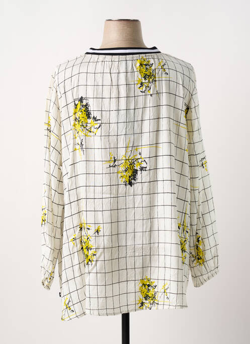 Blouse col rond manches longues jaune ADIA femme