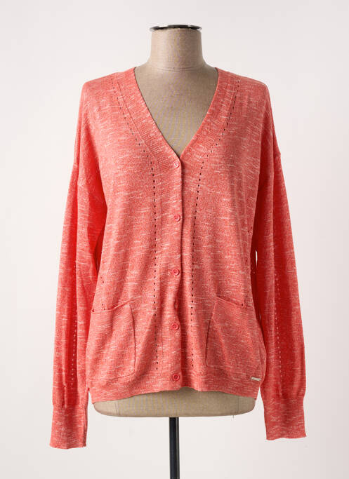 Gilet manches longues orange DIANE LAURY pour femme