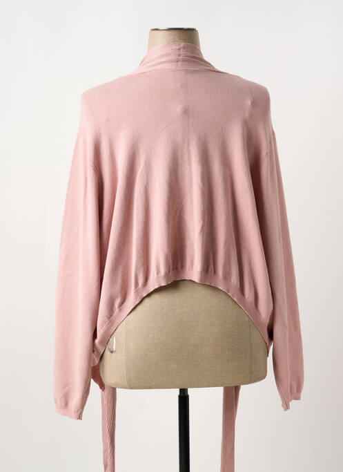 Gilet manches longues rose ADIA femme