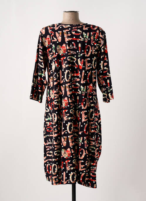 Robe mi-longue noir OLIVER JUNG pour femme