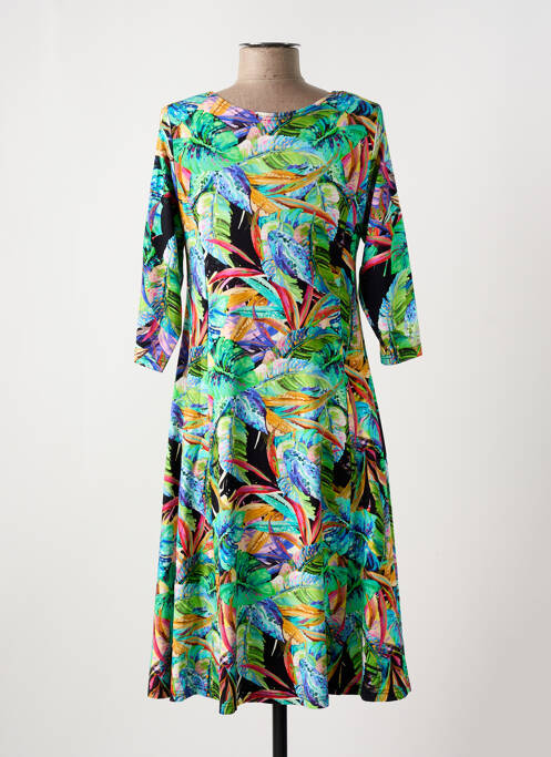 Robe mi-longue vert OLIVER JUNG pour femme