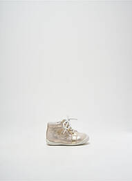 Bottillons nubuck bout rond or GBB fille