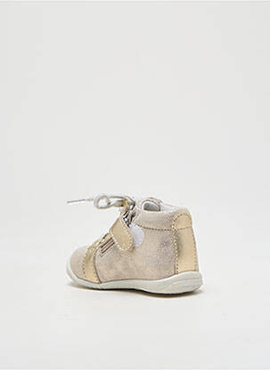 Bottillons nubuck bout rond or GBB fille