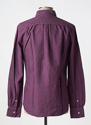 Chemise manches longues manches longues violet CARNET DE VOL homme