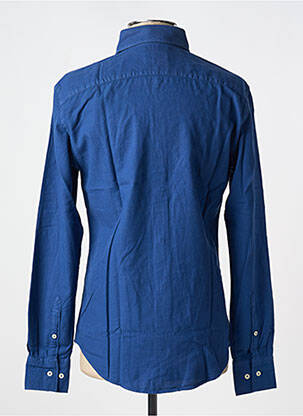 Chemise manches longues manches longues bleu CARNET DE VOL homme