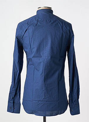 Chemise manches longues manches longues bleu CARNET DE VOL homme