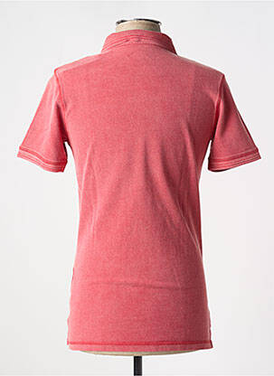 Polo stretch manches courtes rouge CARNET DE VOL homme