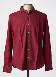 Chemise manches longues manches longues rouge CARNET DE VOL homme