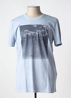 T-shirt coupe droite manches courtes bleu TOM TAILOR homme
