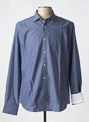 Chemise manches longues bleu CARNET DE VOL pour homme seconde vue