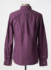 Chemise manches longues violet CARNET DE VOL pour homme seconde vue