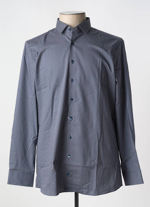 Chemise manches longues bleu OLYMP pour homme