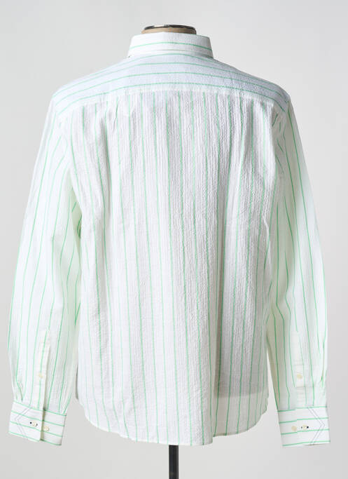 Chemise manches longues vert CARNET DE VOL pour homme