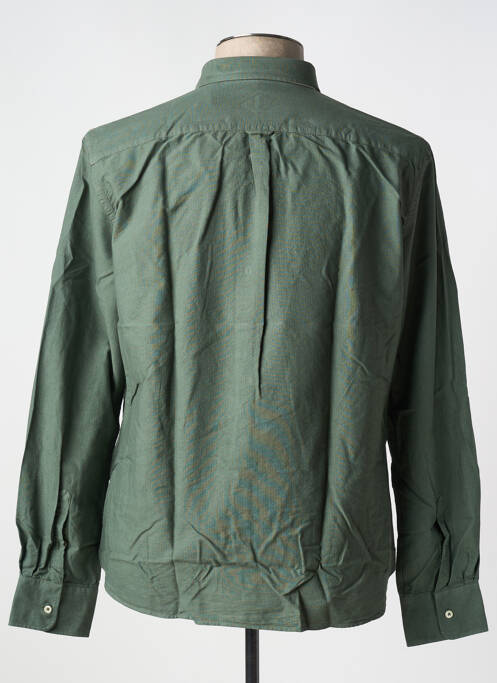 Chemise manches longues vert CARNET DE VOL homme