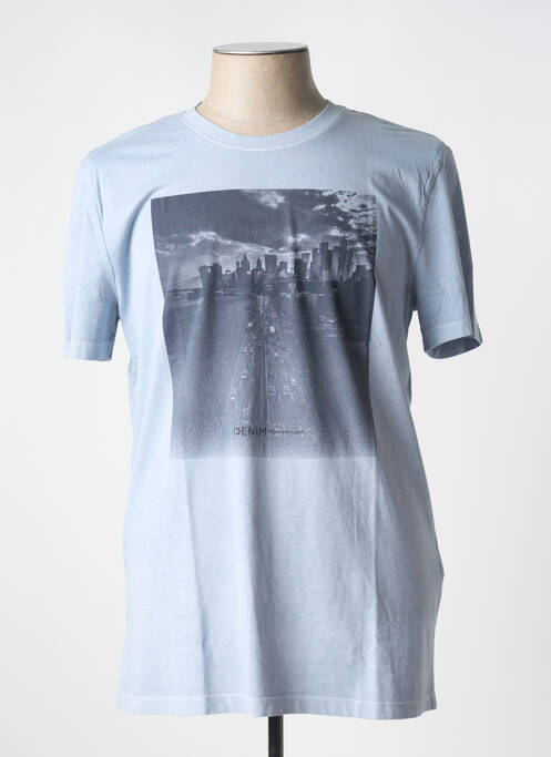 T-shirt bleu TOM TAILOR pour homme